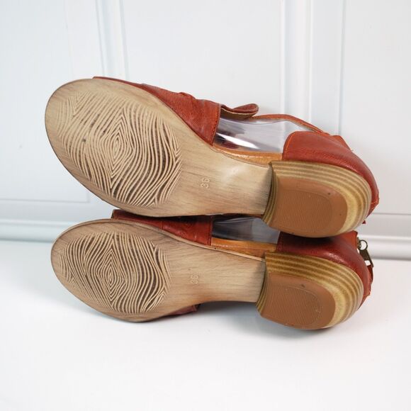 MIZ MOOZ Corra Brick Embossed Leather Heeled Sandals Size EU 36/US 5.5-6 - Picture 8 of 12